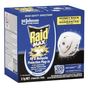 Raid MAX Fly & Mosquito Repellent Indoor Protection Plug In 618293