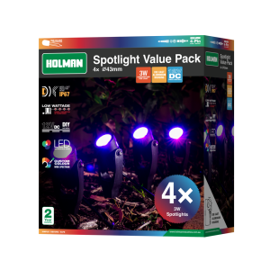 Holman 43mm RGB Colour Spotlight Value Pack SLRGB433VP
