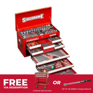 Sidchrome 204PC 8 Drawer Tool Kit Metric/AF SCMT10158
