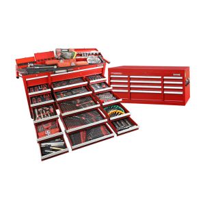 Sidchrome 613PC 20 Drawer Roller Cabinet & Top Chest Tool Kit Metric/AF SCMT11100