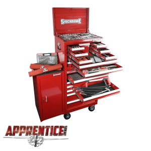 Sidchrome 356PC Roller Cabinet, Top Chest & Side Cabinet Tool Kit Metric/AF SCMT11402