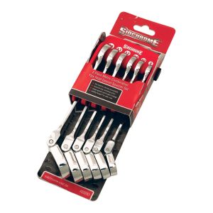 Sidchrome Wrench Set Geared Flex Metric 6P SCMT22293