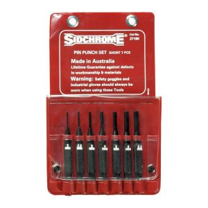 Sidchrome 7PC Short Pin Punch Set SCMT27190