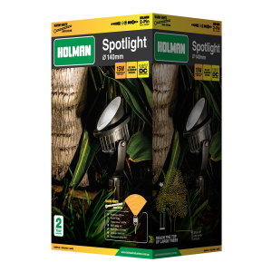 Holman Spot Light 140mm x 15W - White SLW14015