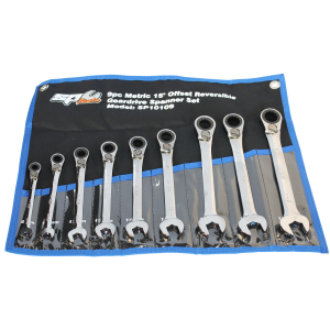 SP Tools 9Pc Metric Gear Drive Reversible Spanner Set SP10109