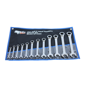SP Tools 12PC SAE 0 Degree Offset Gear Drive Spanner Set SP10262