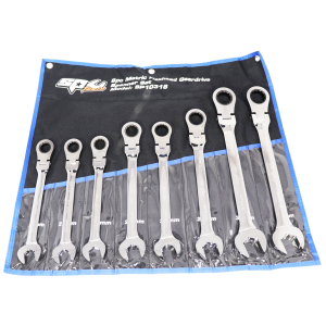 SP Tools 8PC Flexhead Metric Gear Drive Spanner Set SP10318