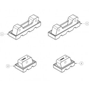 Bailey Replacement Feet Kit to Suit Aluminium Stepladders SP15-025AZ