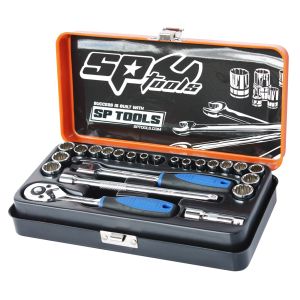SP Tools 23PC 1/4"DR Metric/SAE Socket Set SP20102