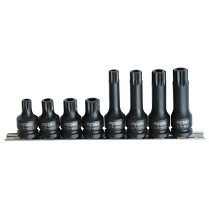 SP Tools 8PC 1/2"DR Tamper Spline Impact Socket Rail SP20385