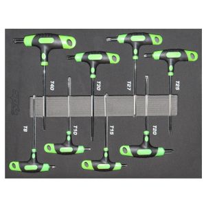 SP Tools T-Handle Hex Key Set Torx 8PC Double Ended SP34708