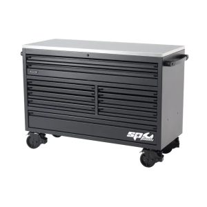 SP Tools 59" 11 Drawer USA Sumo Series Roller Cabinet Customised Edition - Matte Black SP44727BK