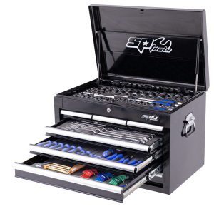 SP Tools Tool Kit 218PC Metric/SAE 7 Drawer Black SP50121