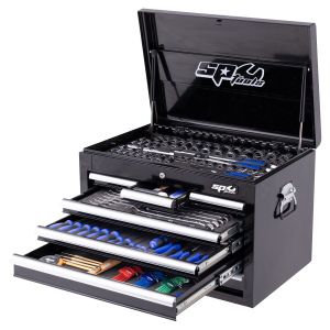 SP Tools 254PC Metric/SAE 7 Drawer Custom Black Tool Kit SP50123