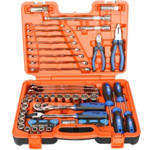 SP Tools 60Pc 1/2"Dr Metric/Sae Tool Kit In X-Case SP51205