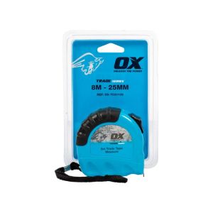 OX Trade 8m Duragrip Tape Measure OX-T020108