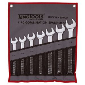 Teng 7PC 13/16"-1-1/4" AF Combination Spanner Set W/Wallet TE-6507AF