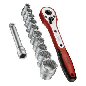 TENG 12PCE 1/2" DR. 8-24MM Socket Set W/Case TE-M1212N1