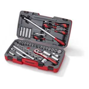 TENG 44PCE 1/2" DR. Metric & AF Socket Set TE-T1244