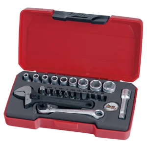 TENG 23PCE 1/4" DR. Mini Metric Socket & Tool Set TE-T1423
