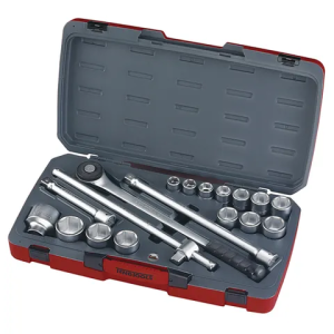TENG 18PCE 3/4" DR. 6 Point Metric Regular Socket Set TE-T3418-6