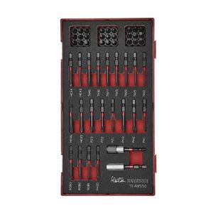 Teng 50PC 1/4" Hex Drive Impact Bits Set W/EVA Tray TE-TEABS50