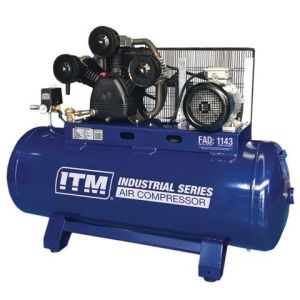 ITM 3 Phase 10HP 1143L/Min 270L Stationary Belt Drive Air Compressor TM353-10270