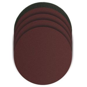 SANDING DISC VELCRO BACK ALUM. OXIDE 5PK ASSORT GRIT & BACK PAD 175MM TO SUIT PO362 MULTITOOL TM408-013