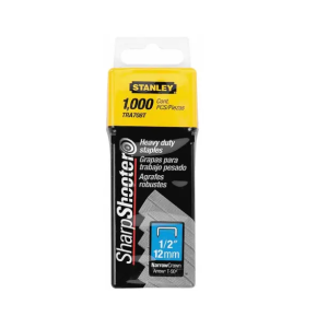 Stanley 12MM 1000PK Heavy Duty Staples TRA708T