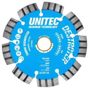 Unitec 125mm Diamond Concrete Destroyer Blade U-5LTS12C