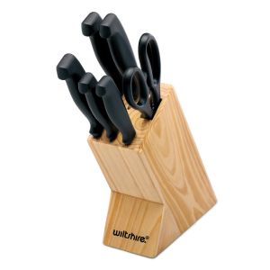Wiltshire Knife Block Set 7 Piece Laser Basic W1081