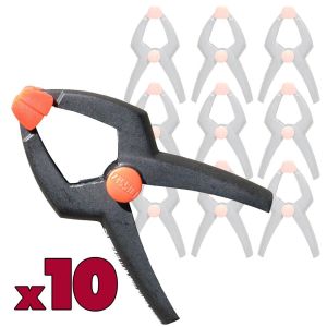 Bessey Spring Clamps 10 Piece 85mm (L) 25x30mm (Clamp) XC2